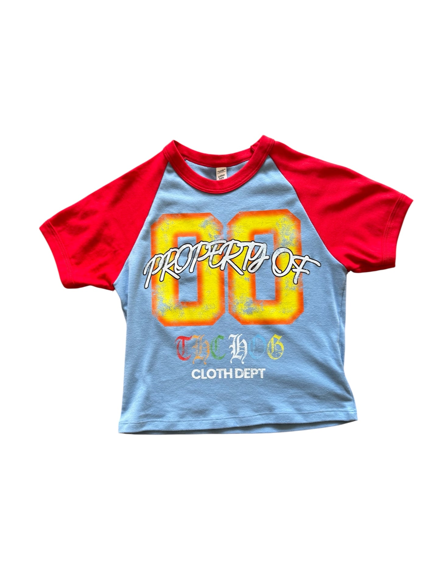 “Property of” Wmns Crop Tee