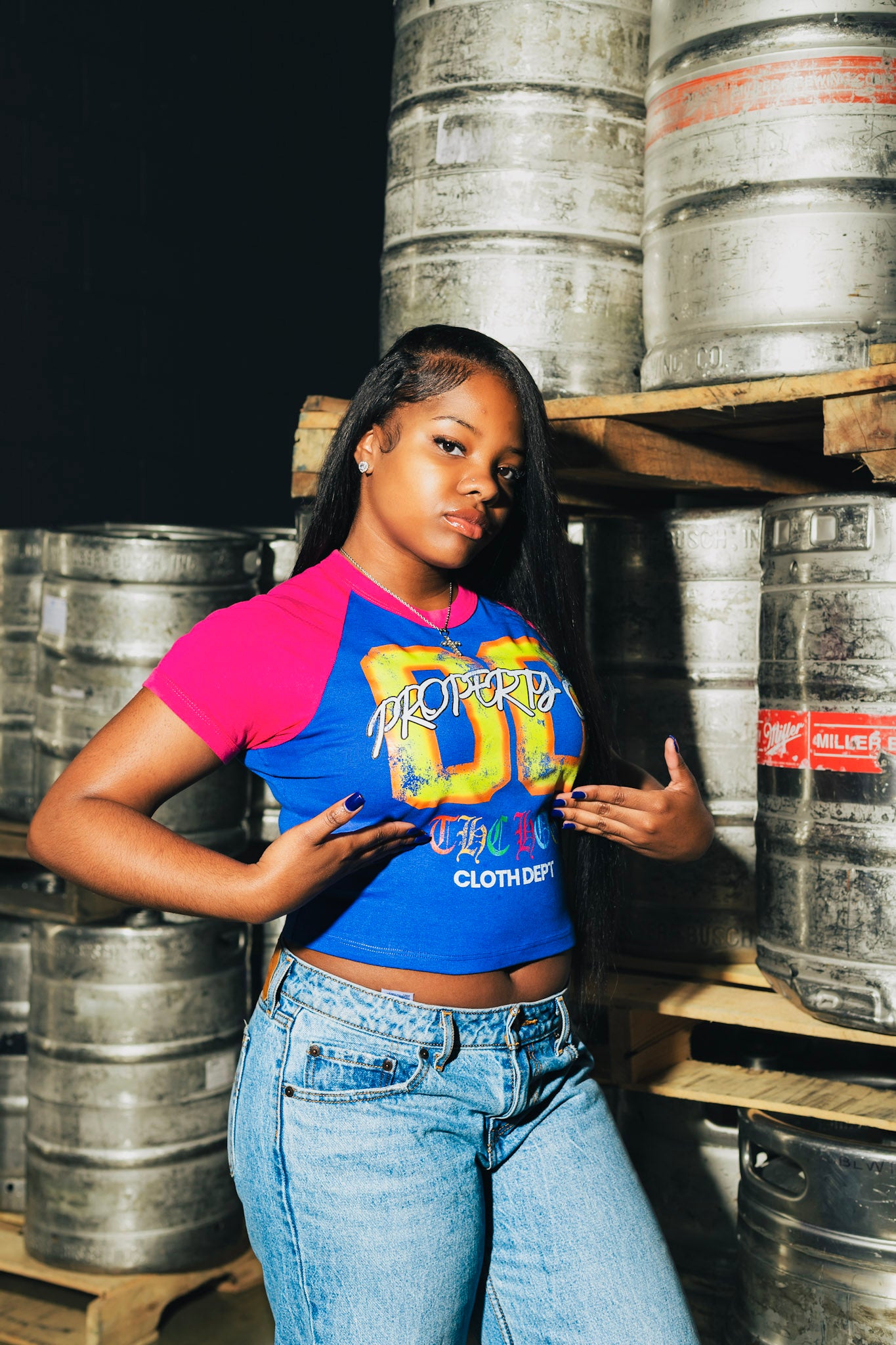 “Property of” Wmns Crop Tee