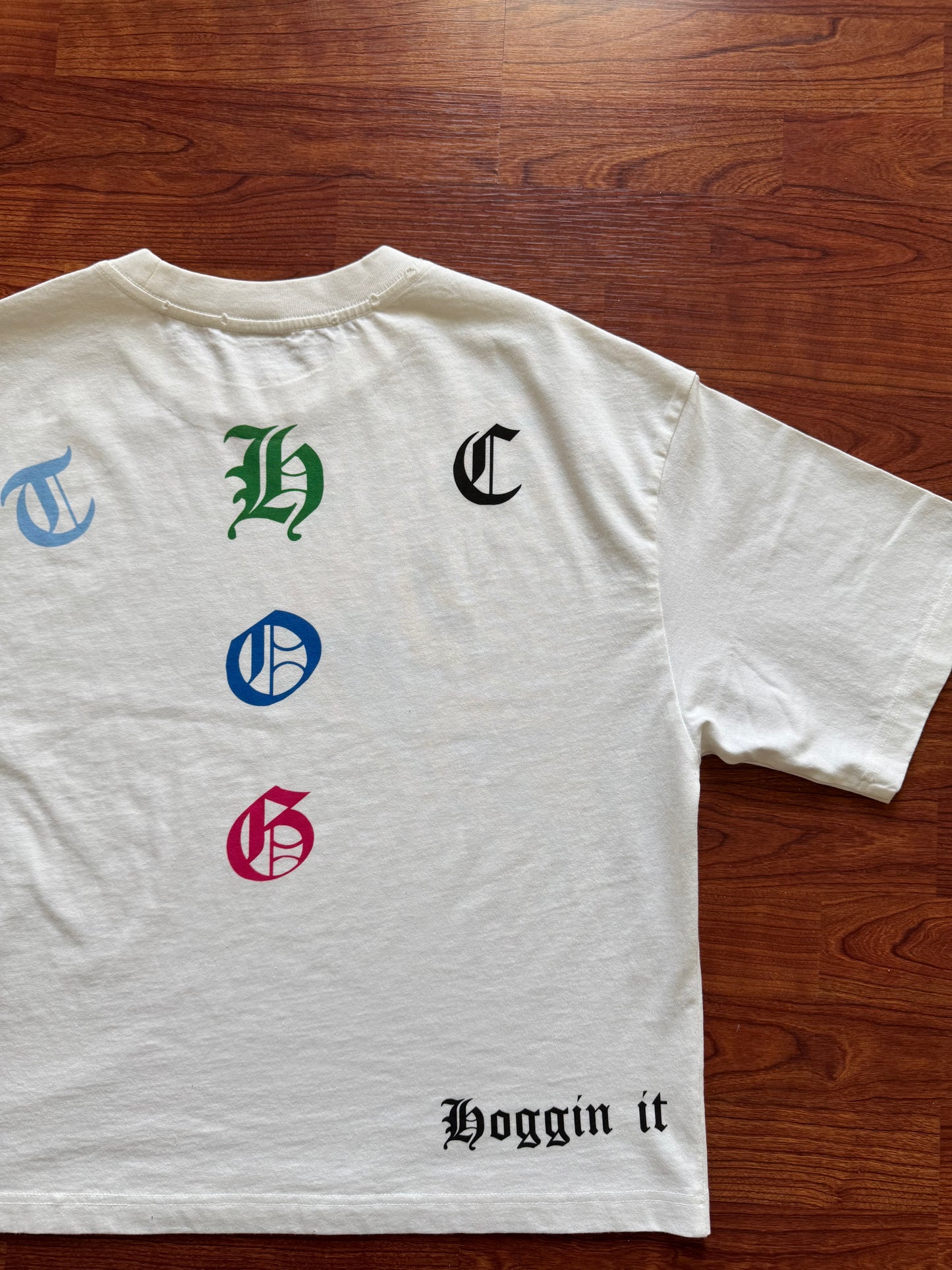 Oversized Cropped Distressed Tee