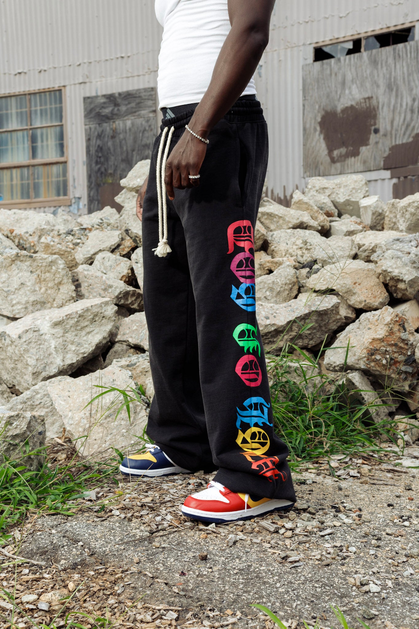 THC “High on God” Flare Sweats