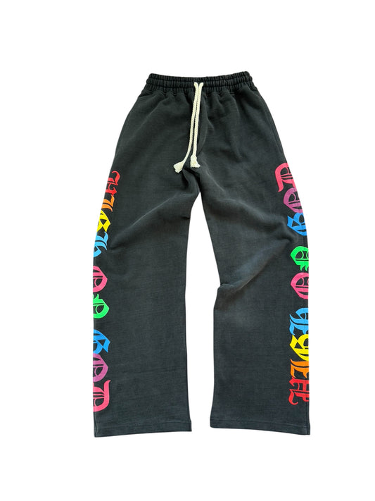 THC “High on God” Flare Sweats