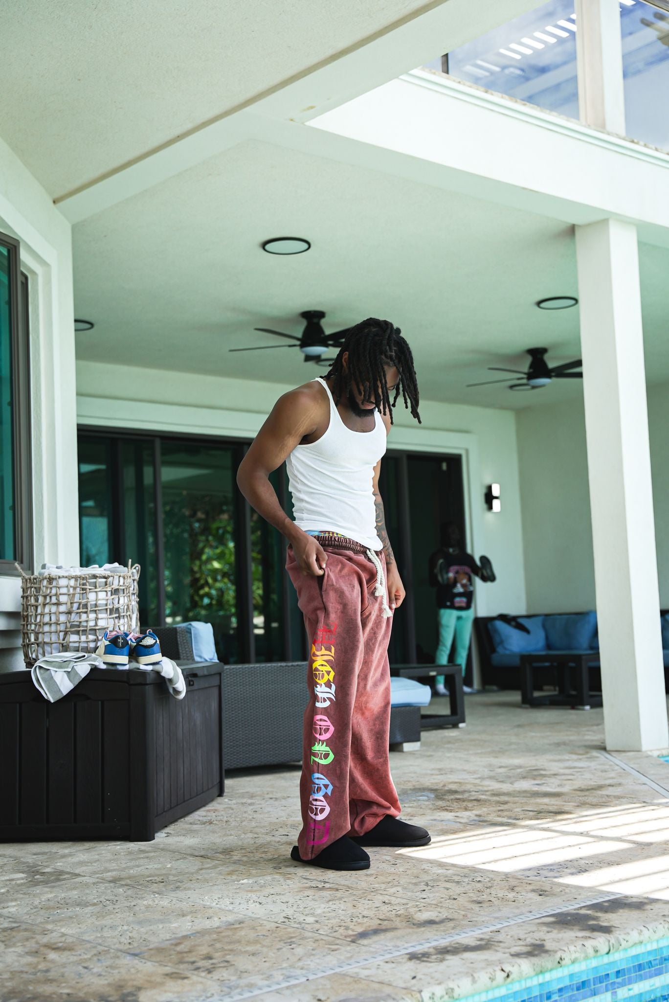 THC “High on God” Flare Sweats