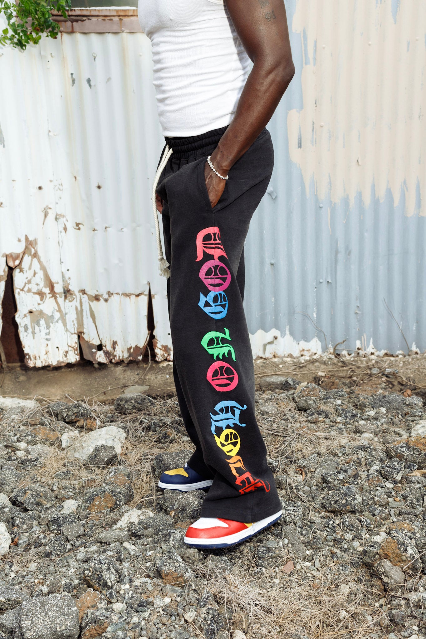 THC “High on God” Flare Sweats