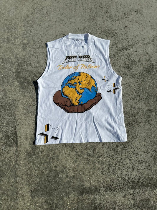 “Ruler of Nations” WHT Sleeveless Tee